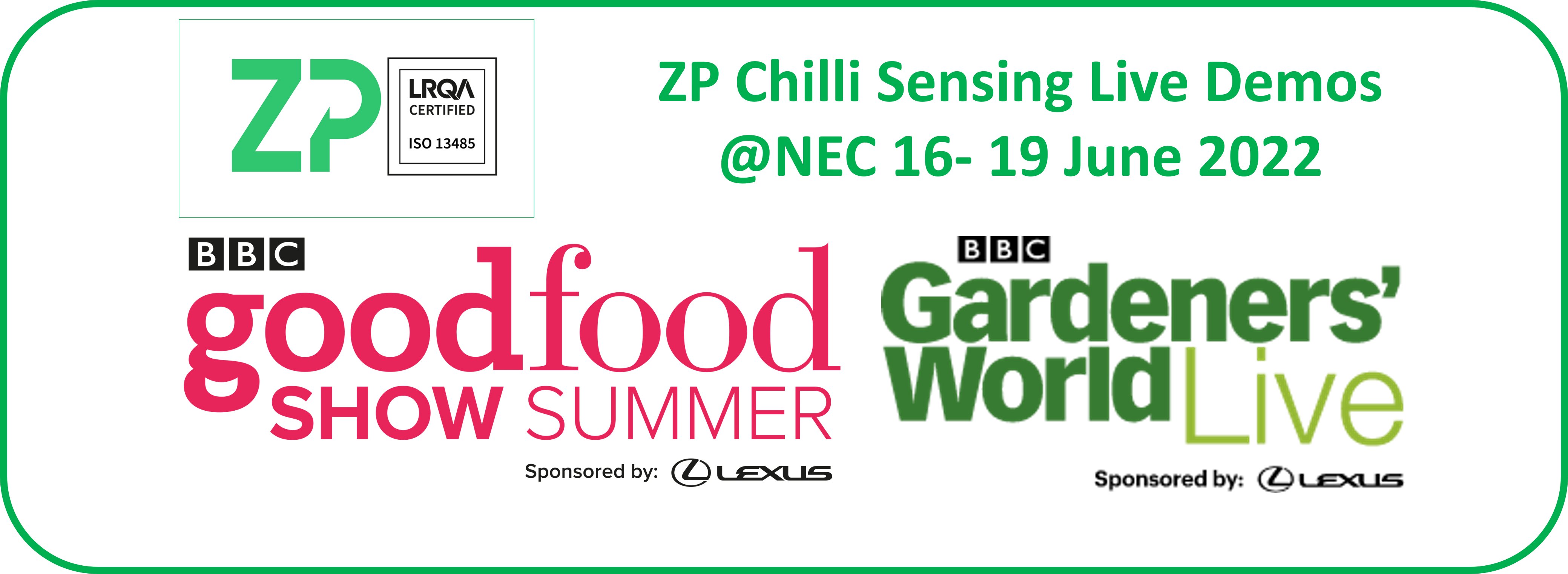 ZP Live Demos @ BBC GoodFood Show and Gardeners' World Live