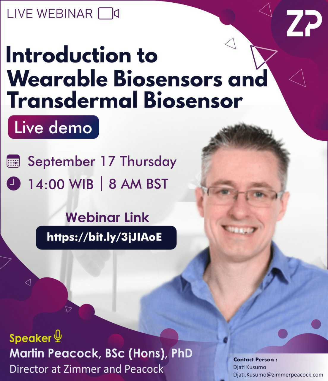 ZP Free Webinar  - Wearable biosensors and transdermal biosensors