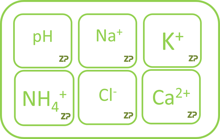 ZP range of ion-selective electrodes