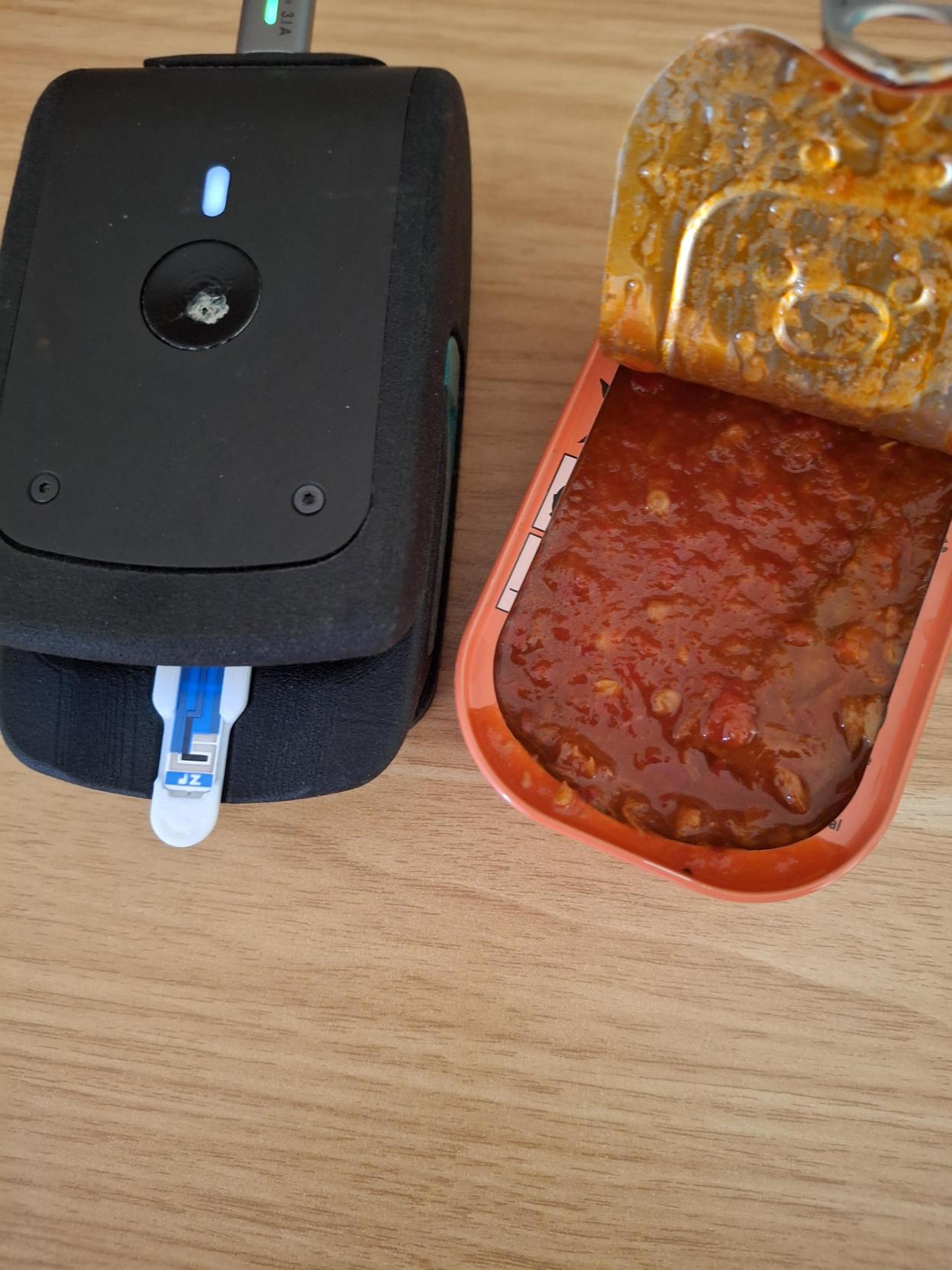 Testing the spiciness of canned fish