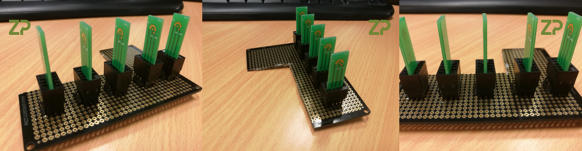 Testing printed circuit board electrodes (PCB) @ZP
