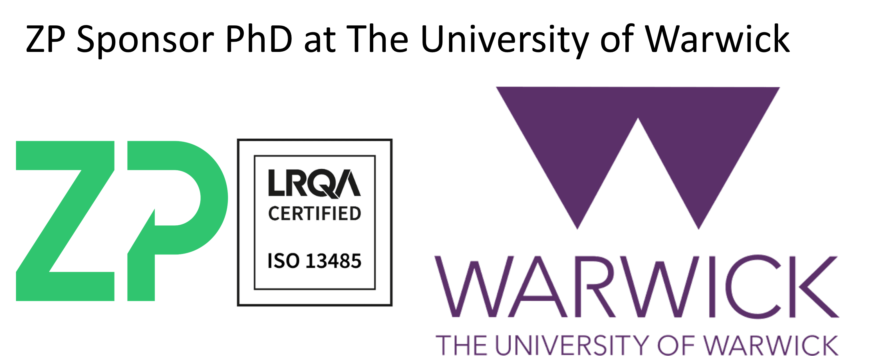 ZP Sponsoring PhD at The University of Warwick