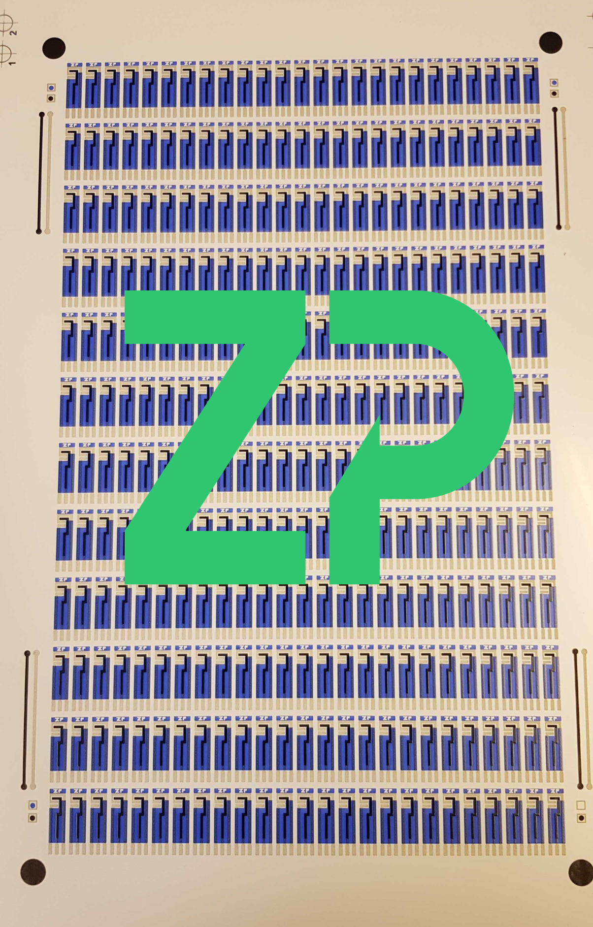 Inter and intra screen printed electrode sheet variation