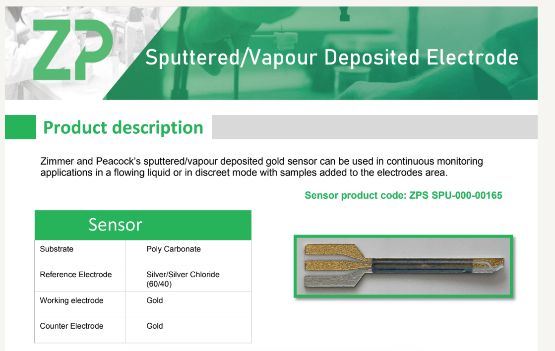 Sputtered/Vapour Deposited  Electrodes