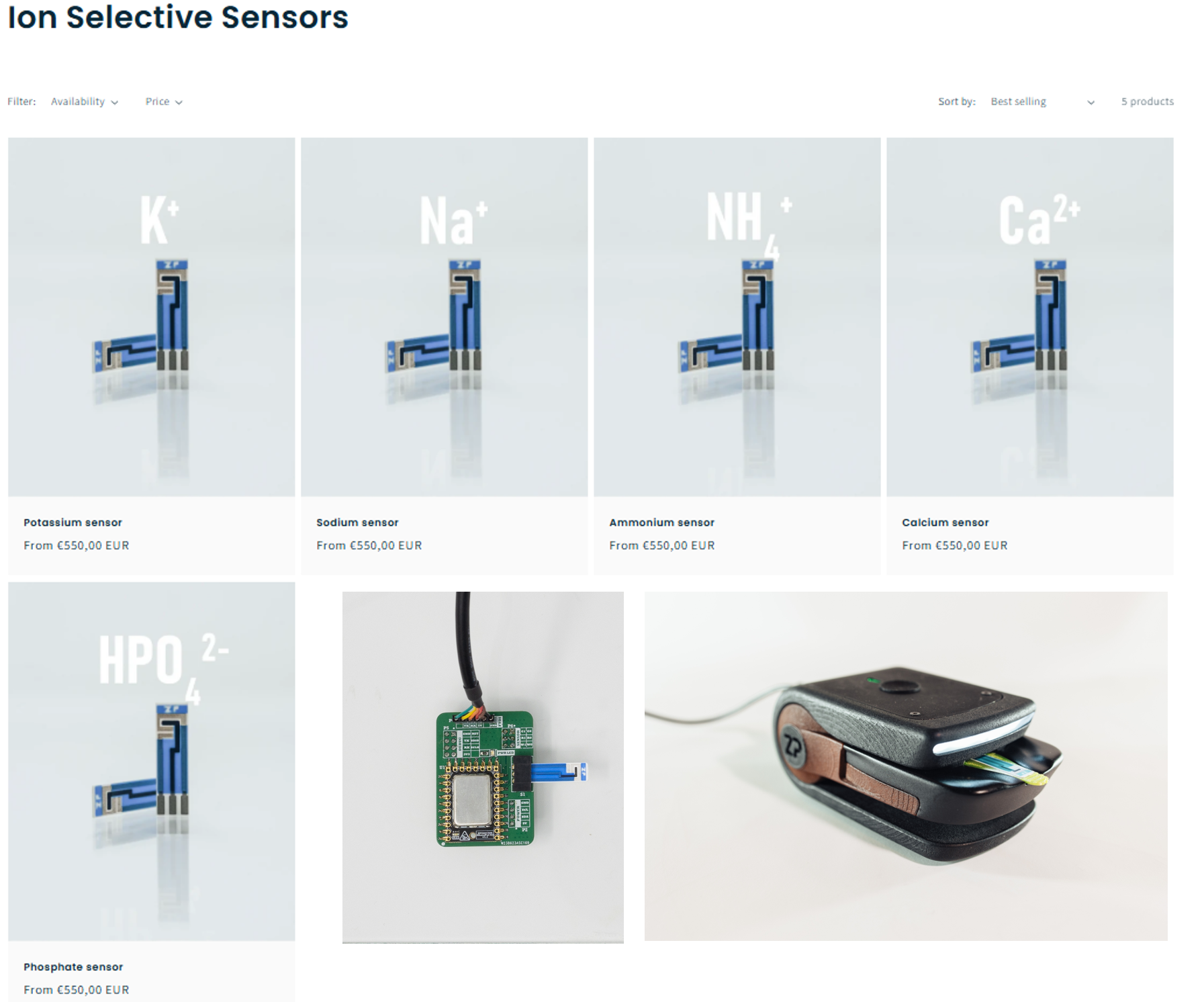 Sensors with application in soil monitoring
