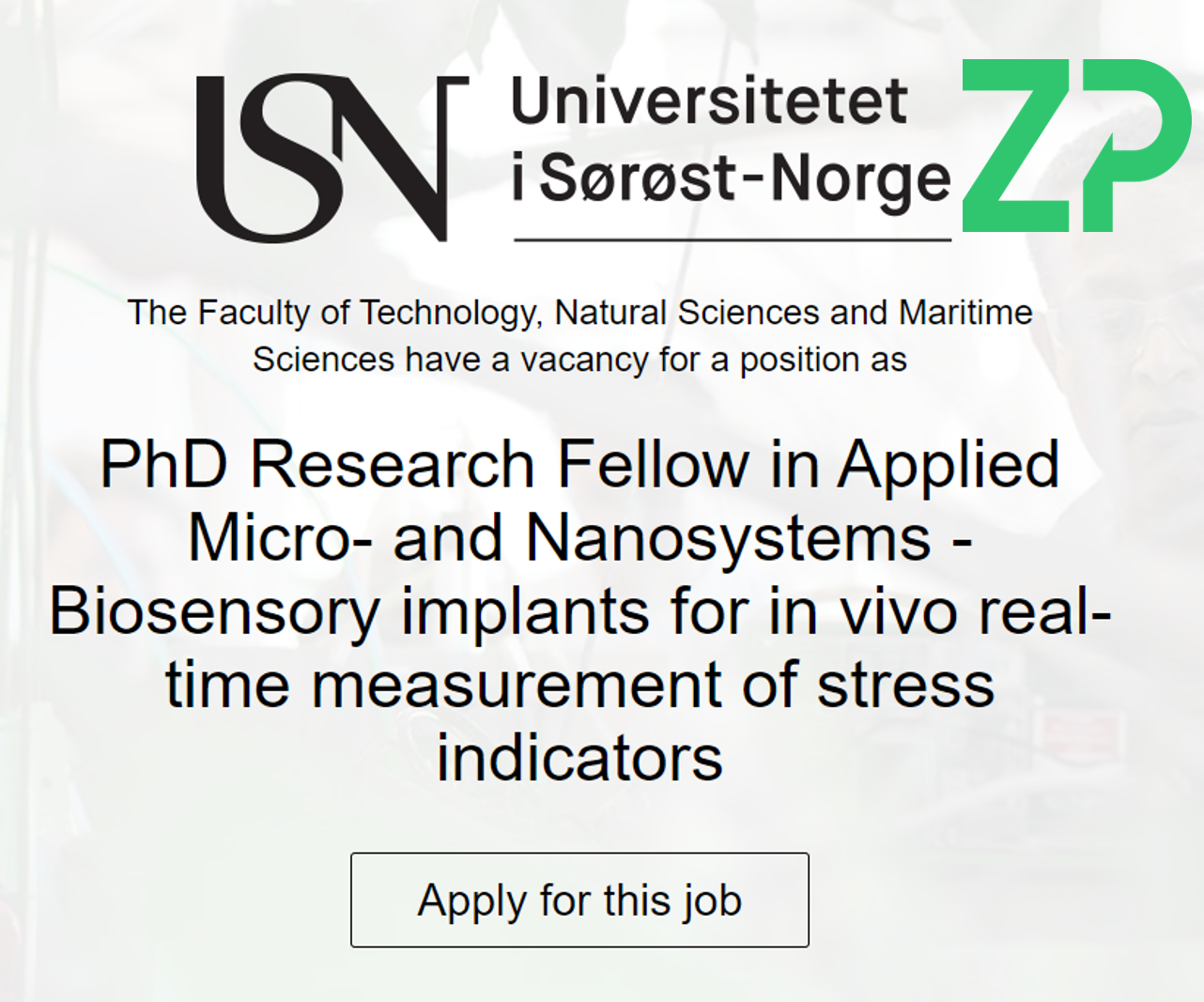 PhD  at ZP and USN