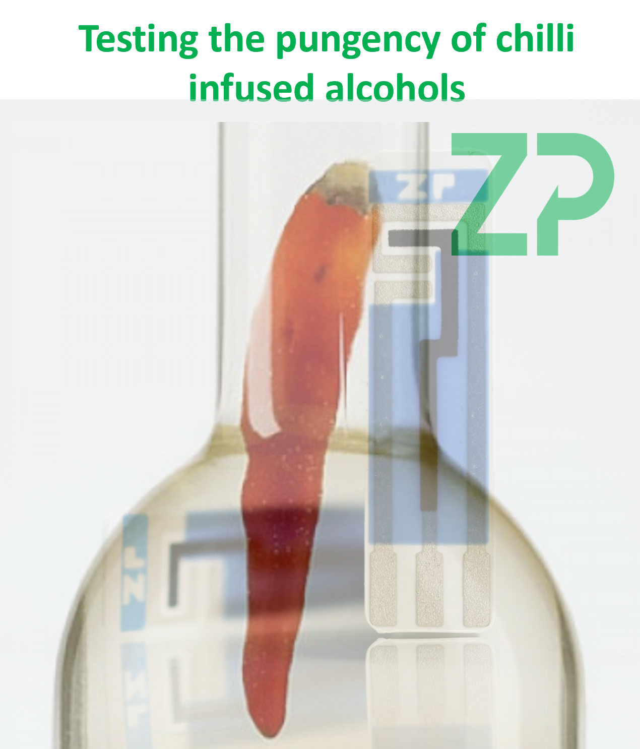 Measuring the SHU of chilli infused alcohol