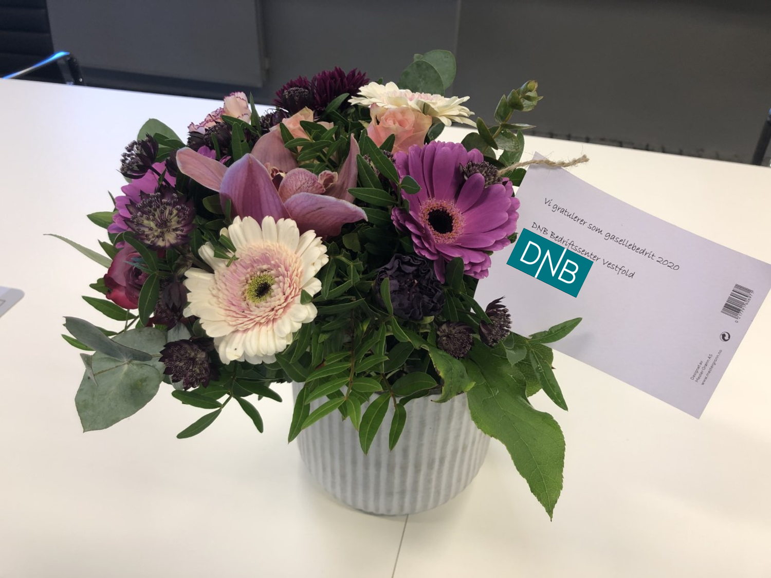 the bank sent ZP flowers