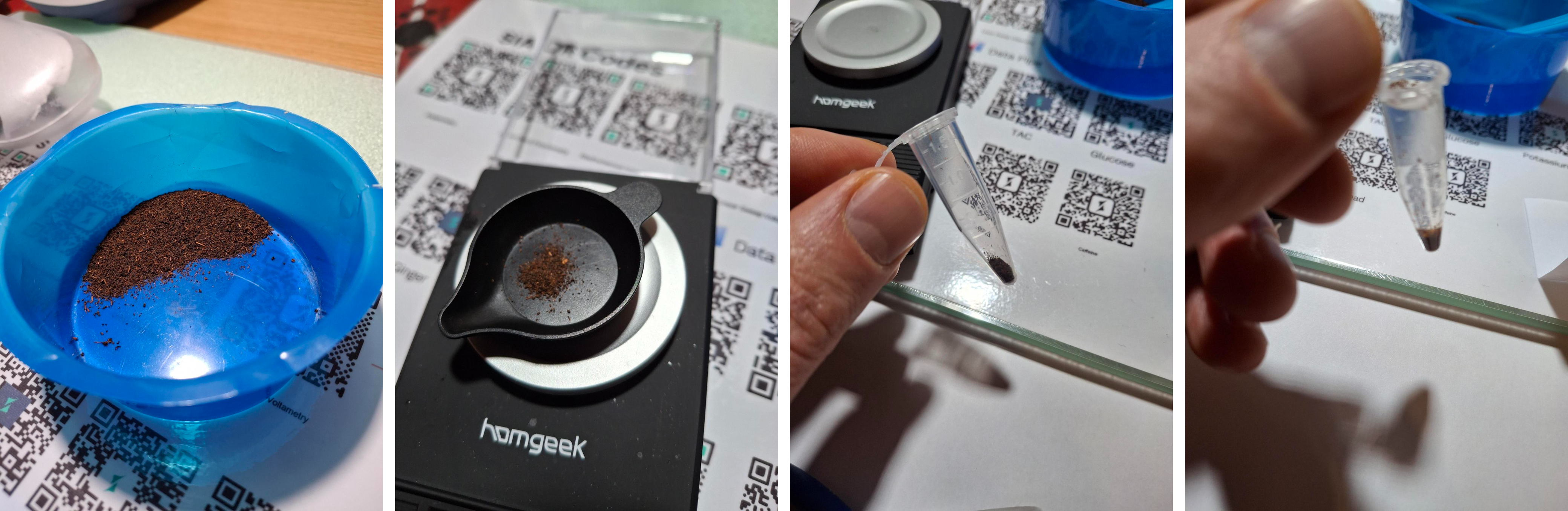 Testing caffeine in tea