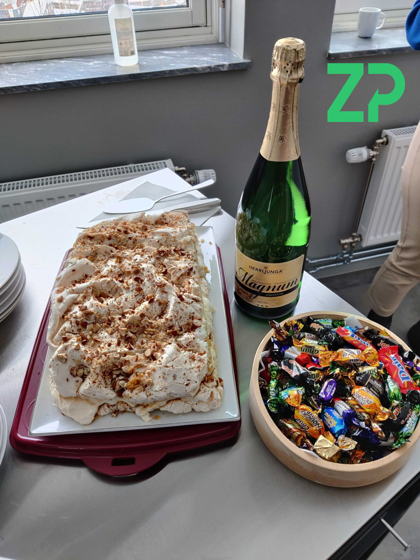 ZP Celebrating meeting a client milestone