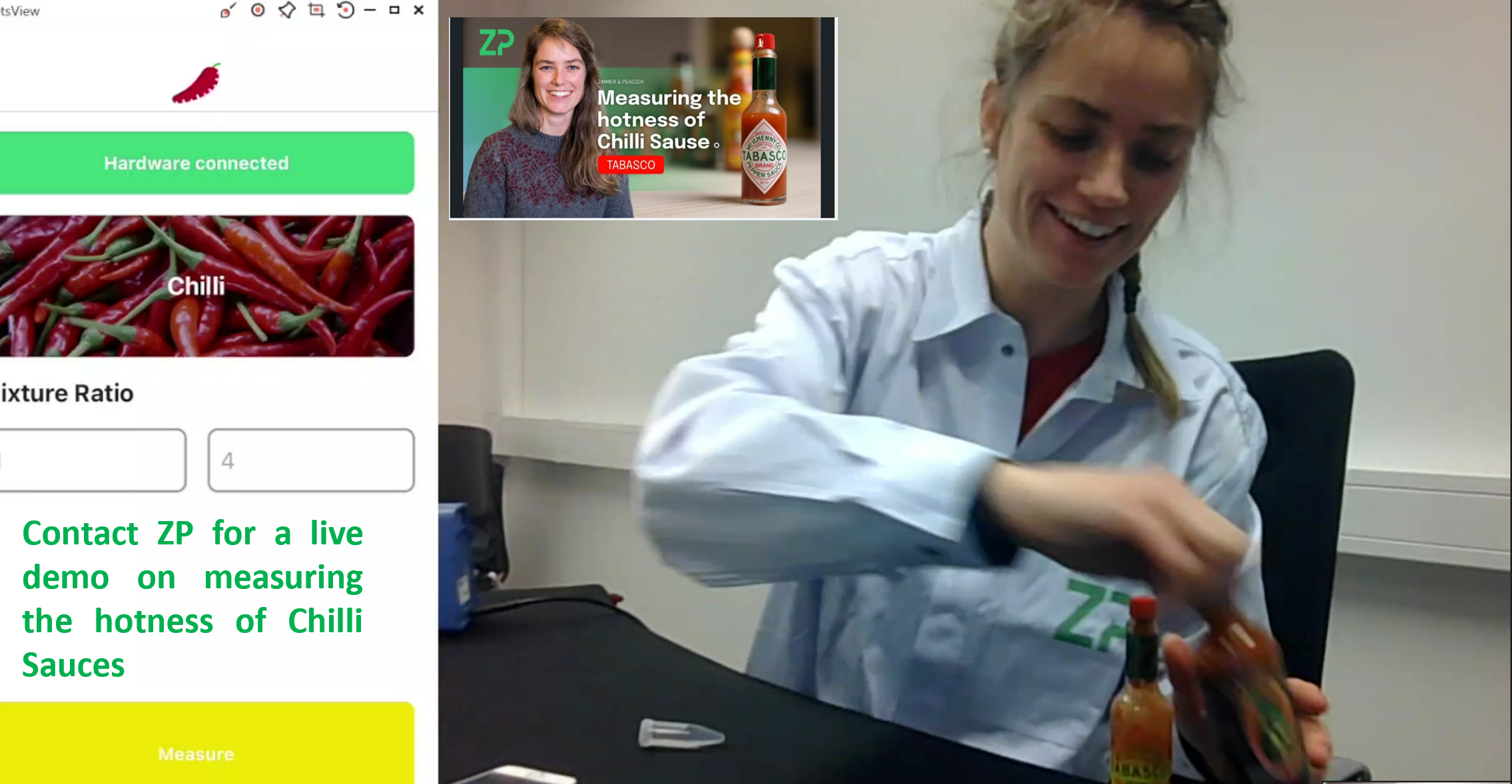 Request a live demo of Chilli Sensor