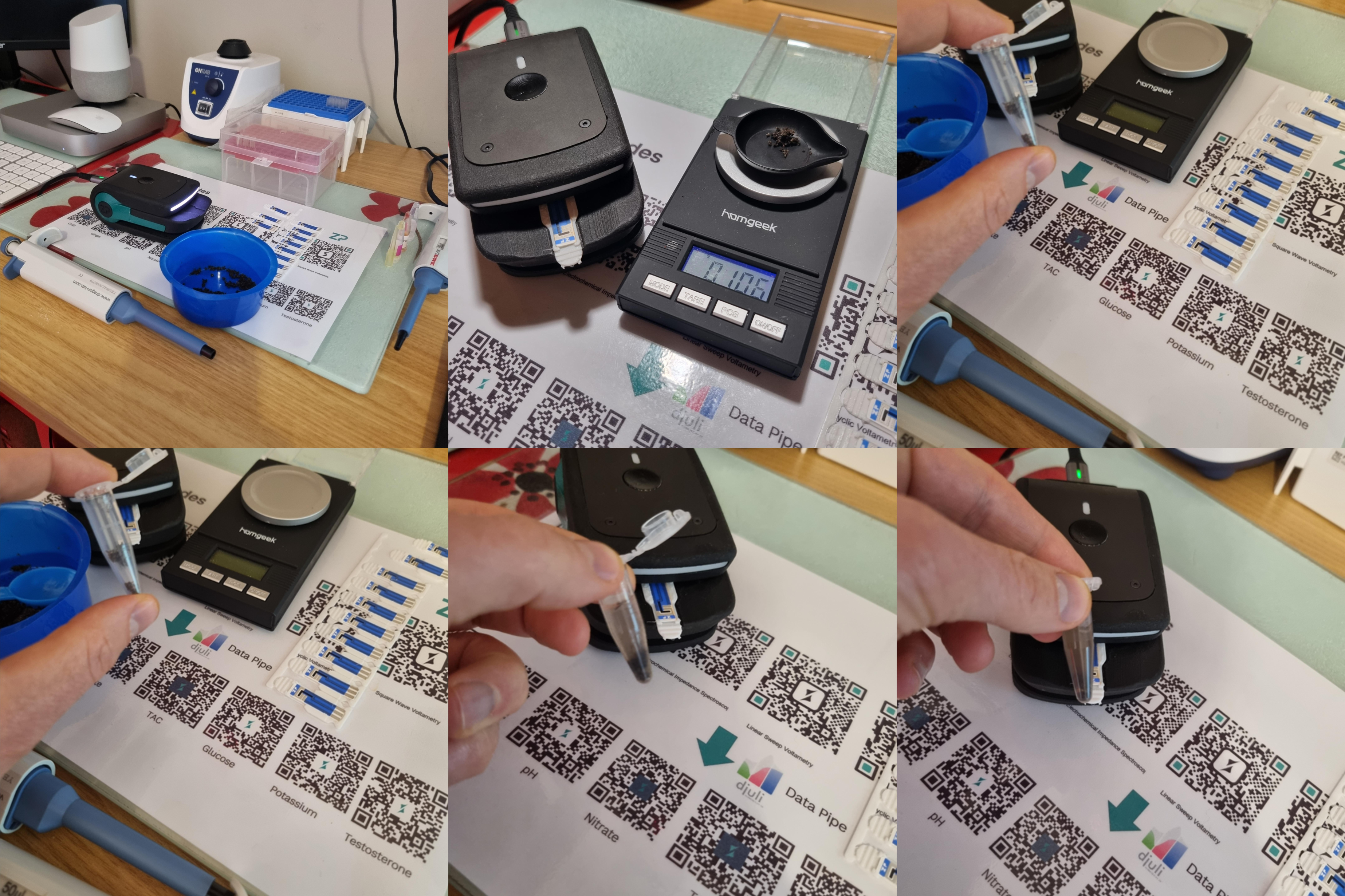 Electro-analysis of soil - redox active molecules in soil