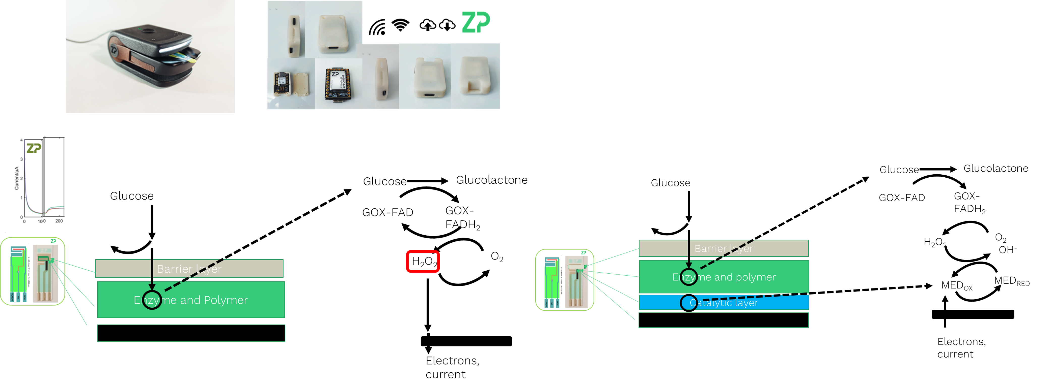 Glucose and lactate sensing technology from ZP
