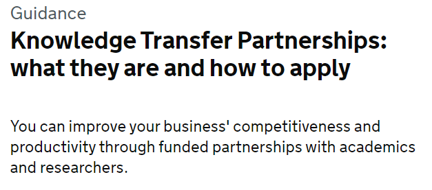 ZP at Knowledge Transfer Partnerships