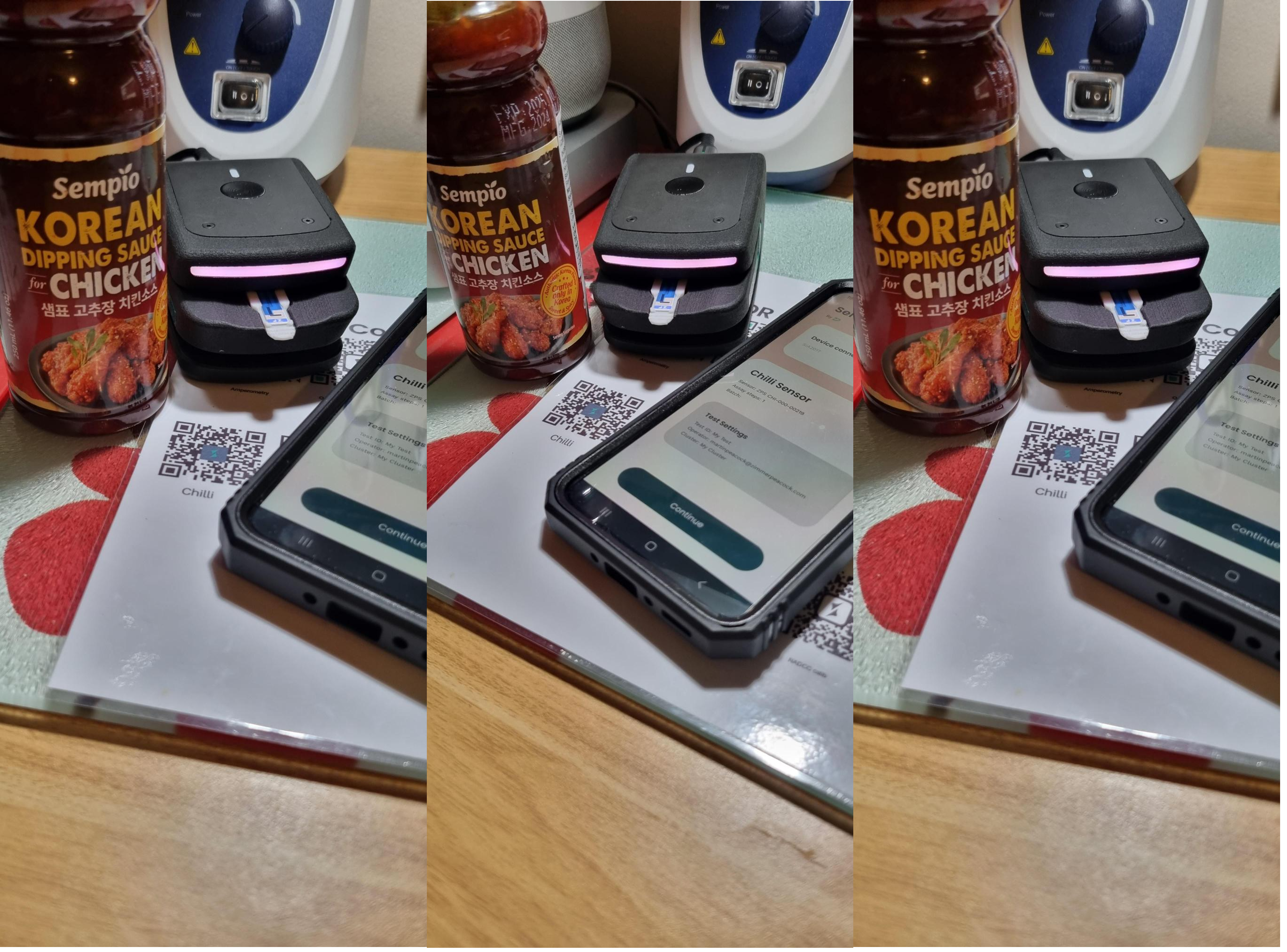 Testing mild Korean chilli sauce