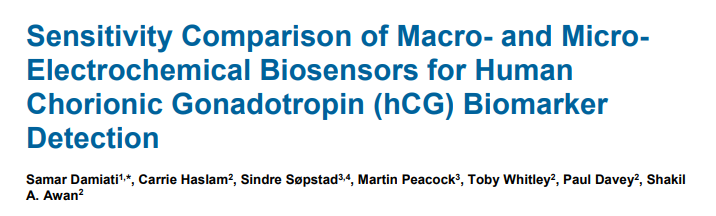 Improved LOD with ZP SPE Au electrodes