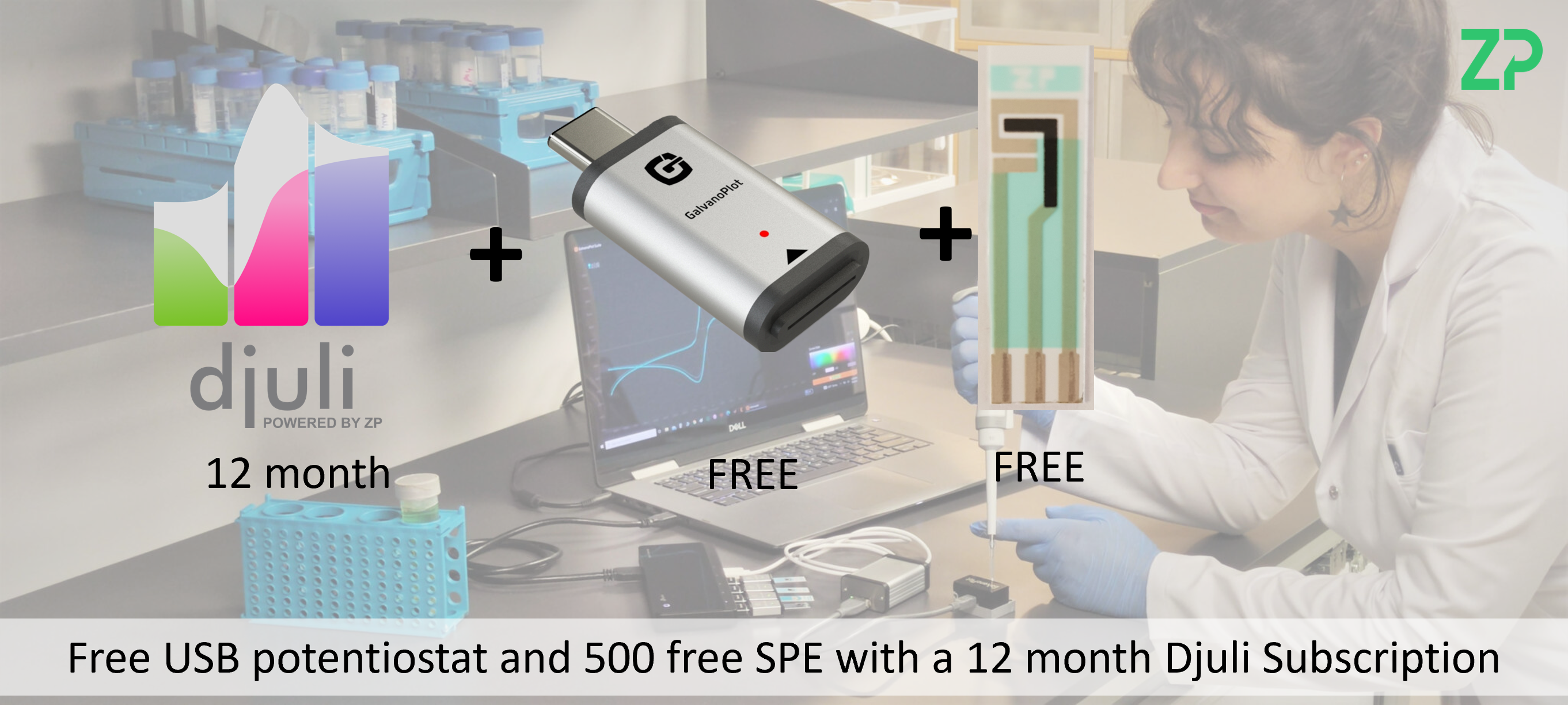 Free USB potentiostats and screen printed electrodes from ZP