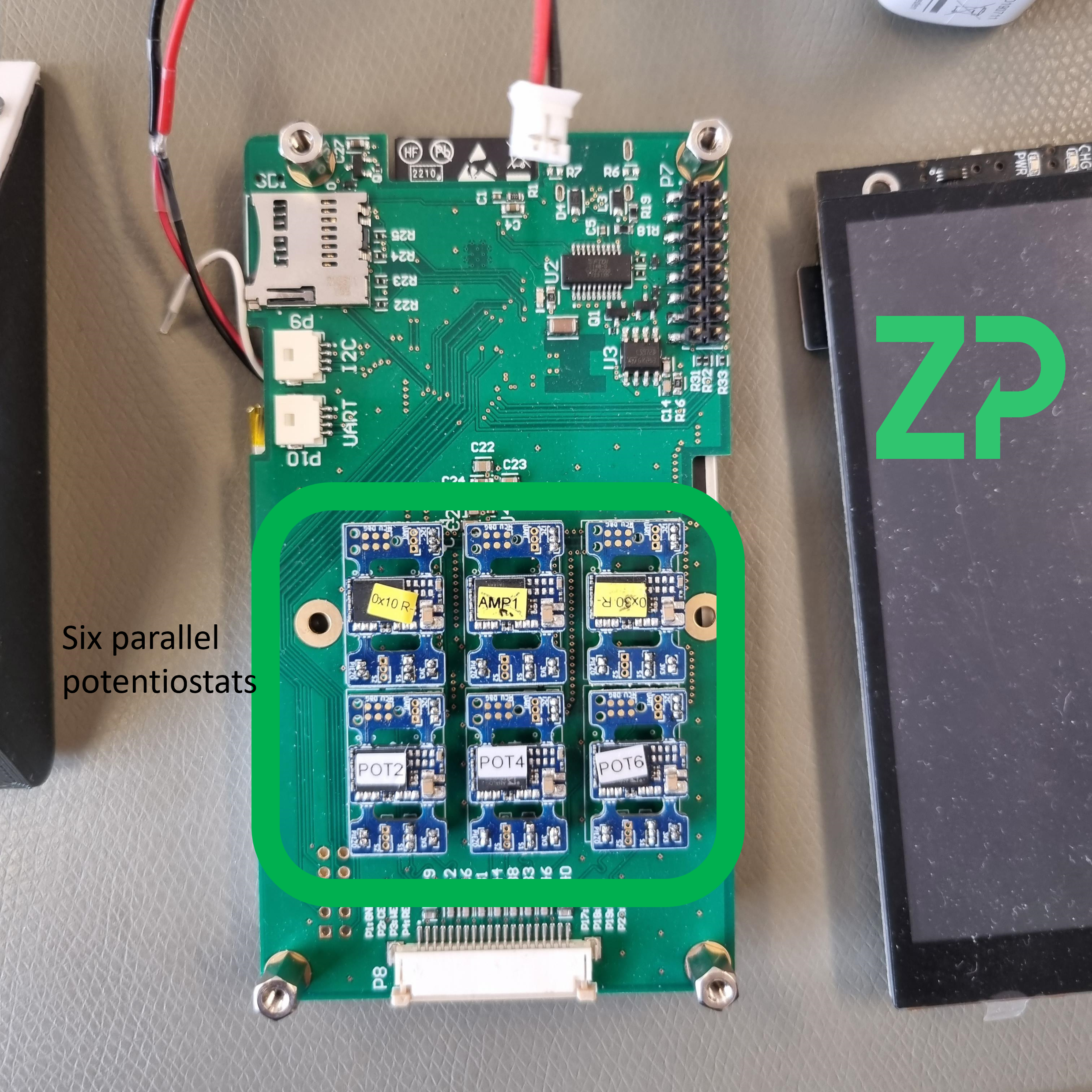 Parallel potentiostats