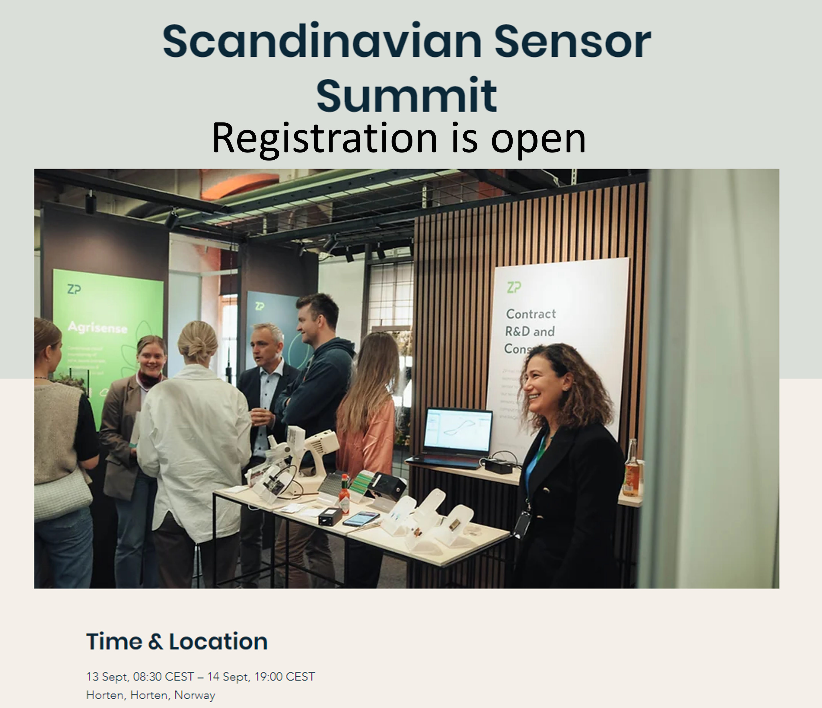 Scandinavian Sensor Summit - Registration is open