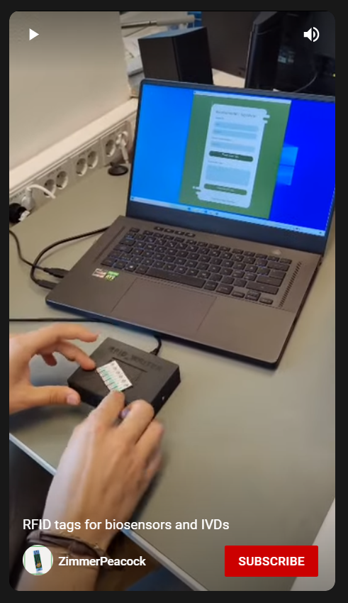 RFID/NFC tagging of biosensors