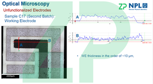 Characterization of screen printed electrodes
