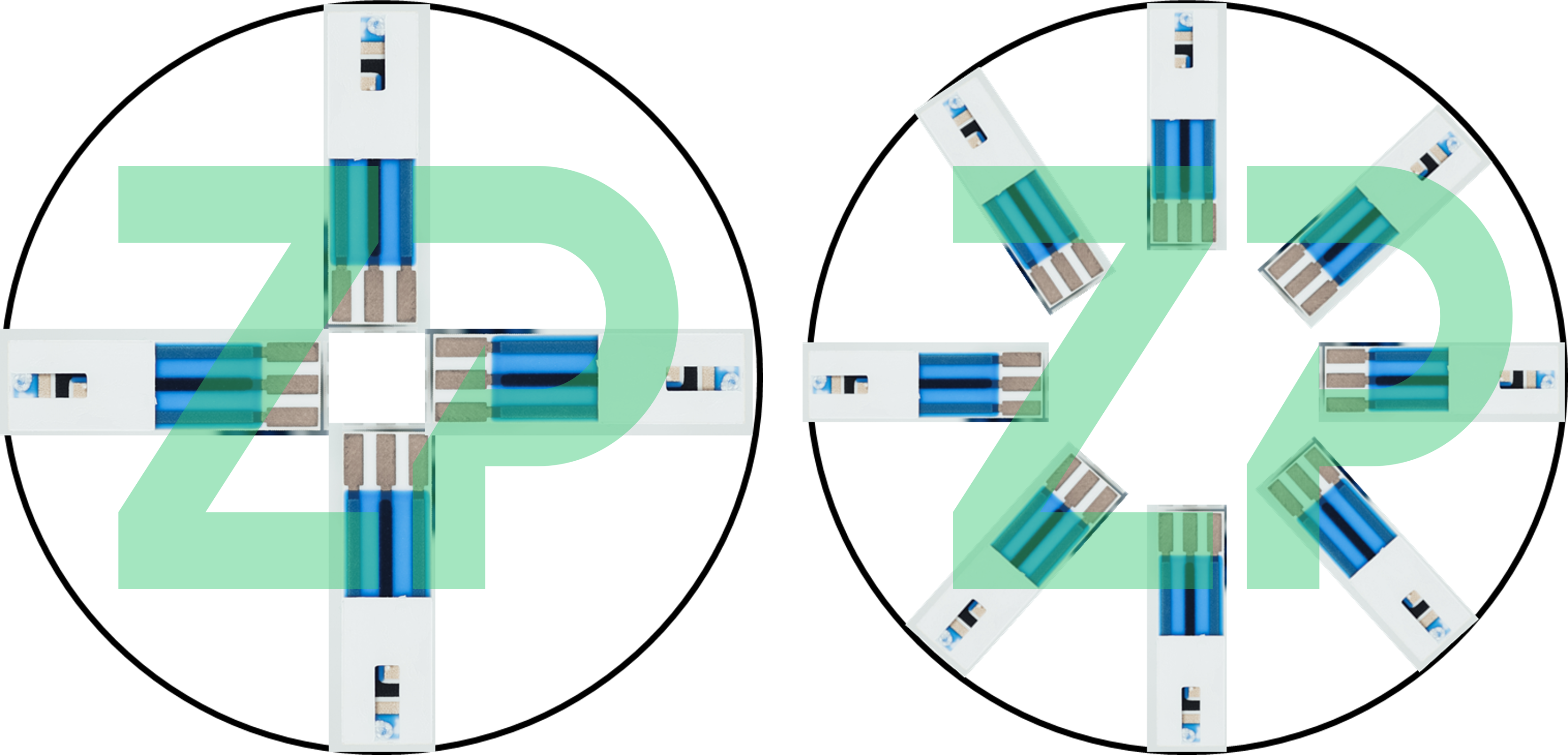 Screen printed electrodes in a disk
