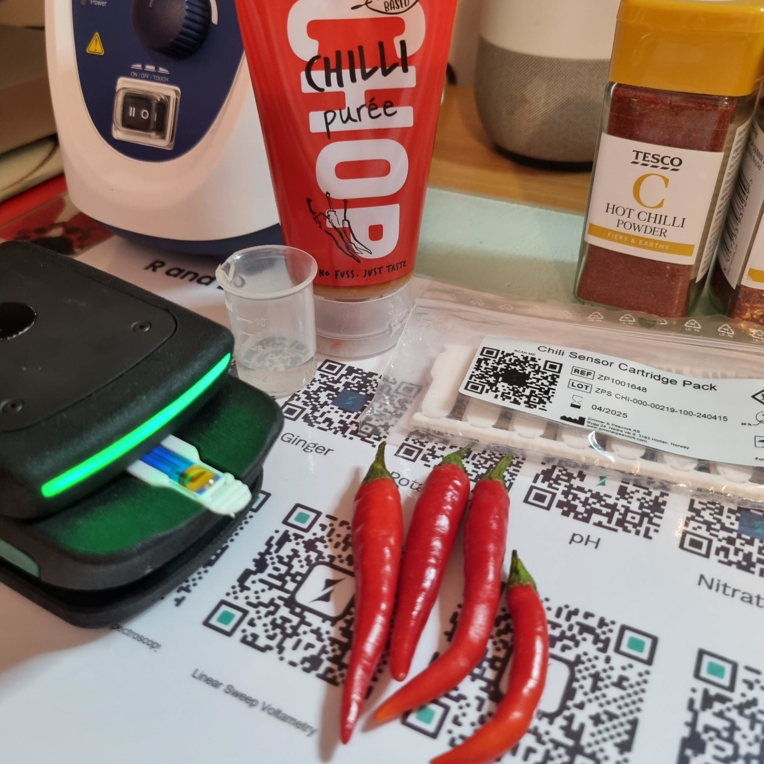 Testing the Scoville Heat Units (SHU) of chillies