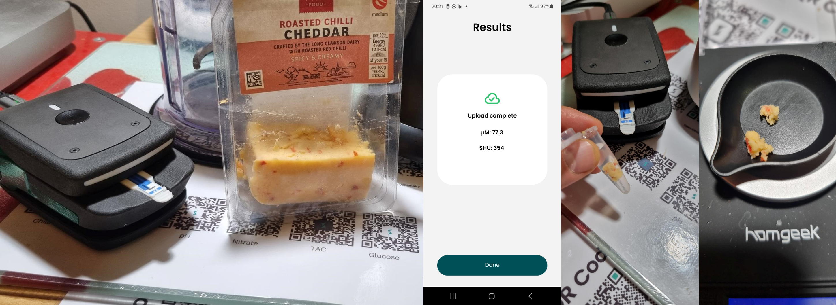Measuring the SHU of spicey cheese