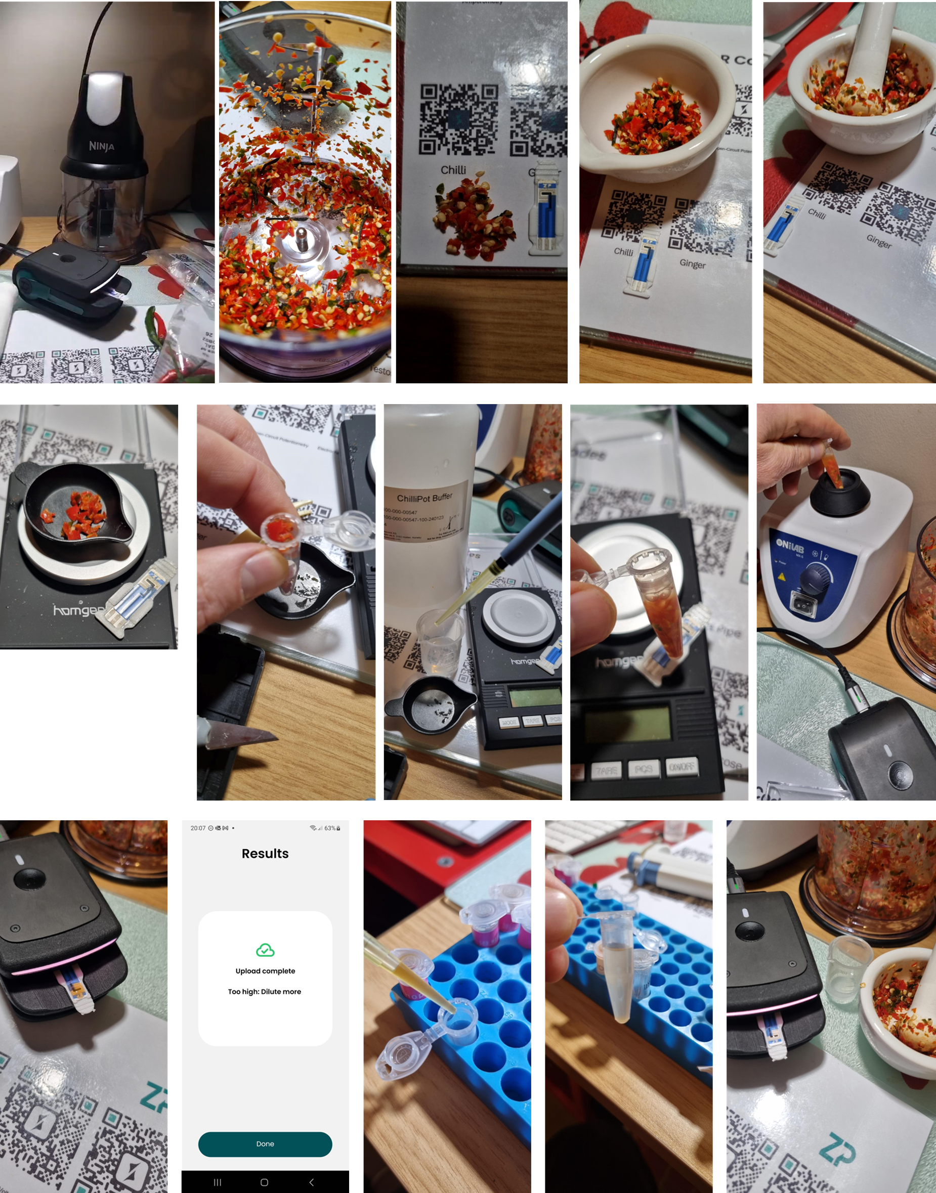 Testing whole chillies on FoodSense Generation Four