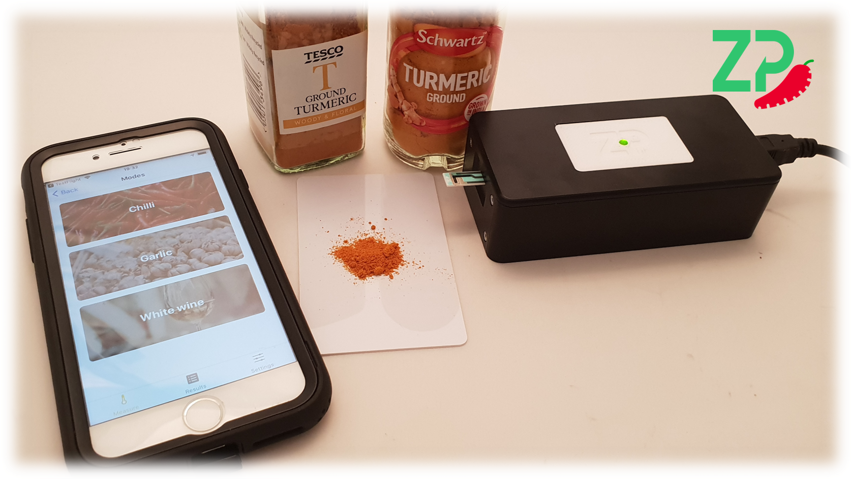 Measuring curcamin in tumeric