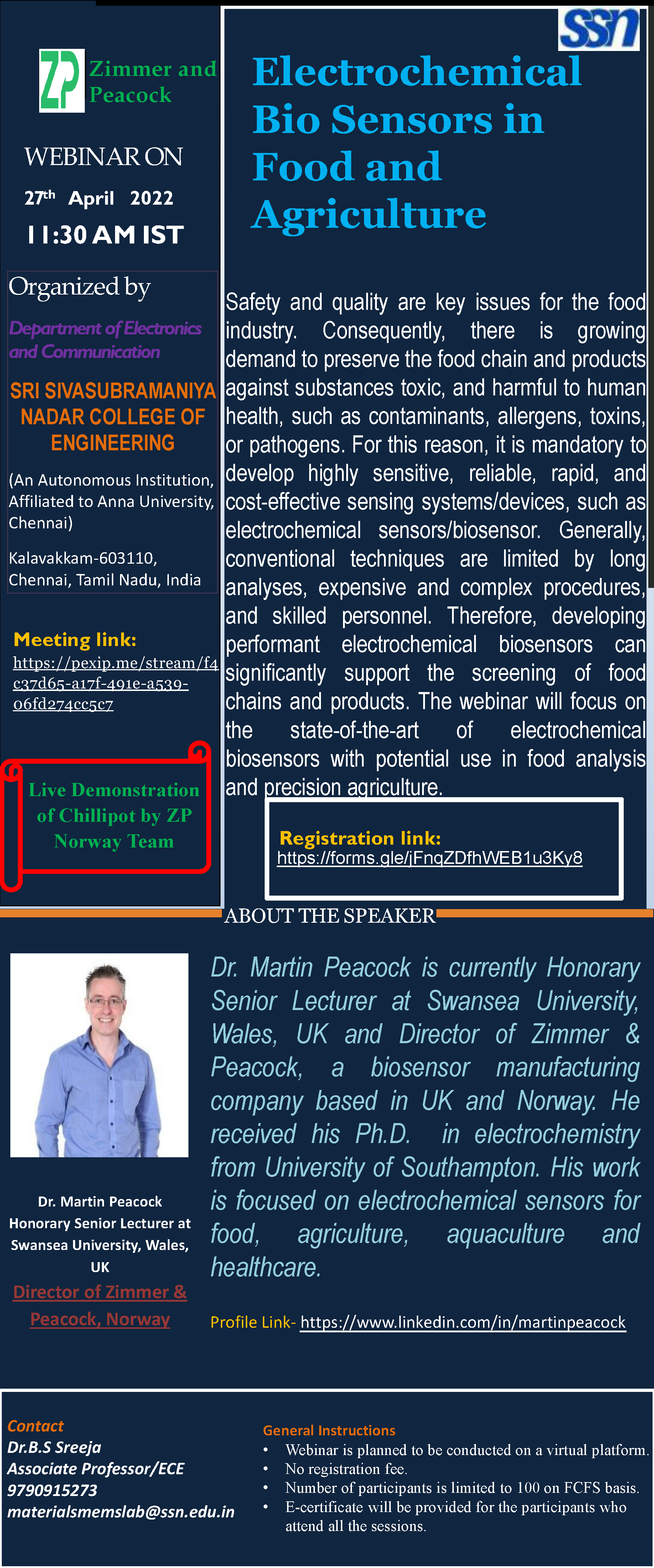 Webinar: SRI SIVASUBRAMANIYA NADAR COLLEGE OF ENGINEERING